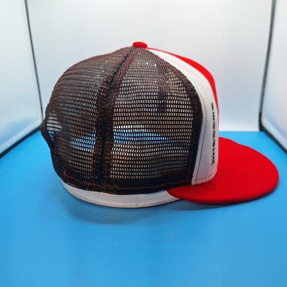 Vintage Lucky Stripes Georgia Bulldogs Trucker Snapback Hat Large Soft Brim - Picture 5 of 7